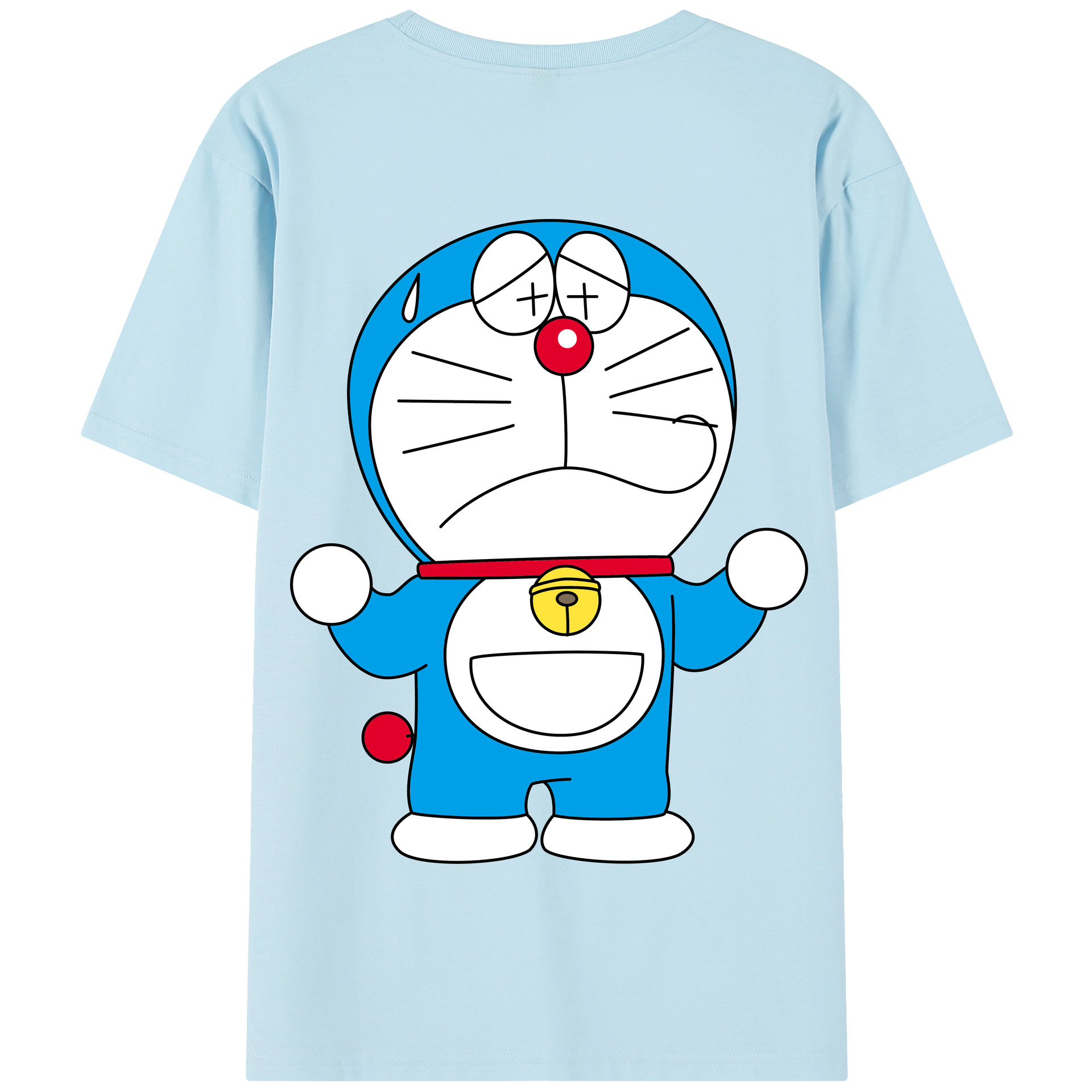 （画像用） ドラえもん Doraemon 綿100％半袖Tシャツ（背面プリント）